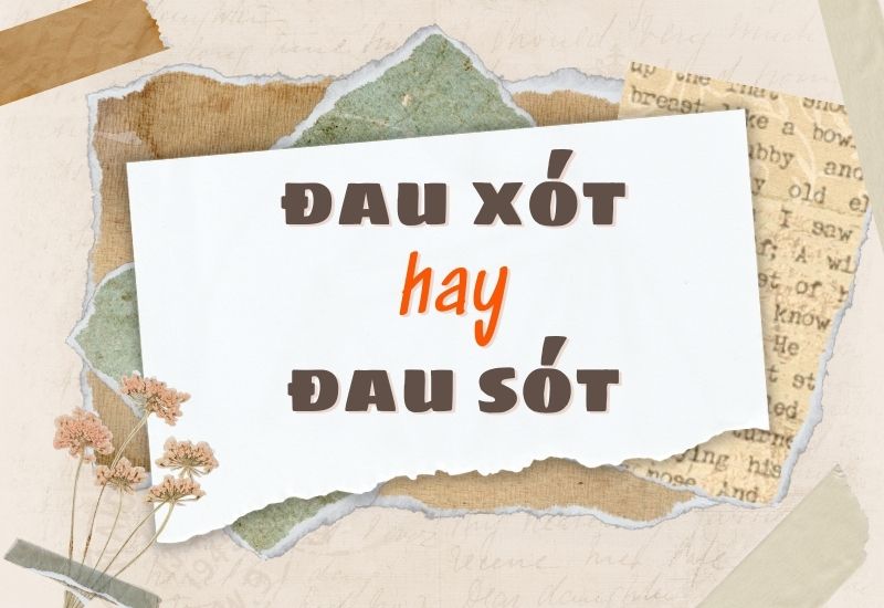 Đau xót hay đau sót đúng chính tả?