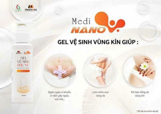 Gel vệ sinh phụ nữ MediNano mang nhiều công dụng bảo vệ vượt trội