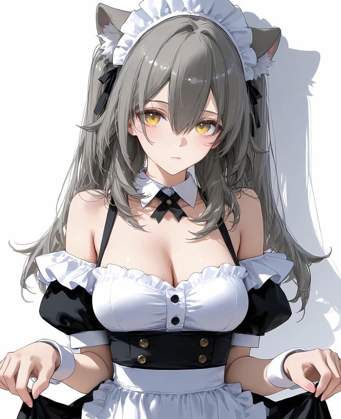 Gái anime to tròn trong ảnh phong thái tự nhiên