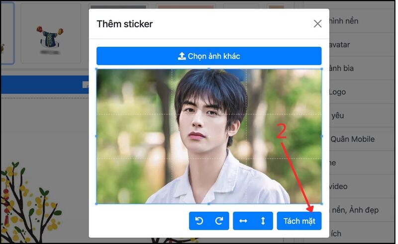 Tách mặt qua website taoanhdep