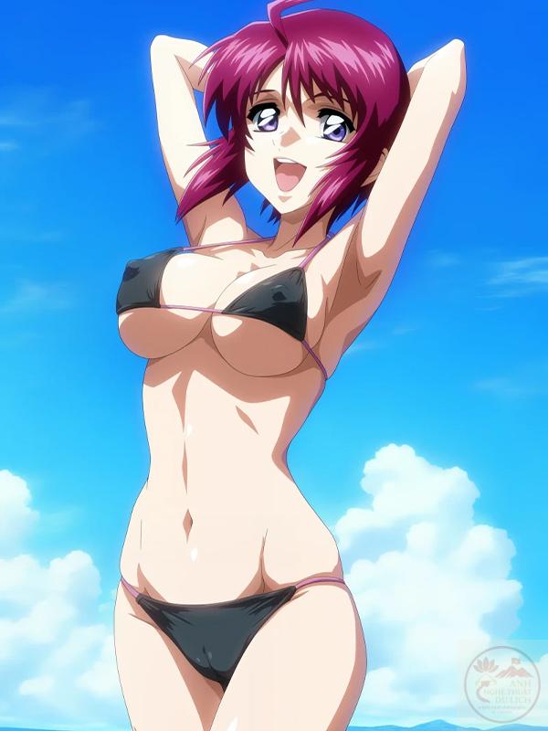 Hình ảnh gái anime bikini trẻ trung