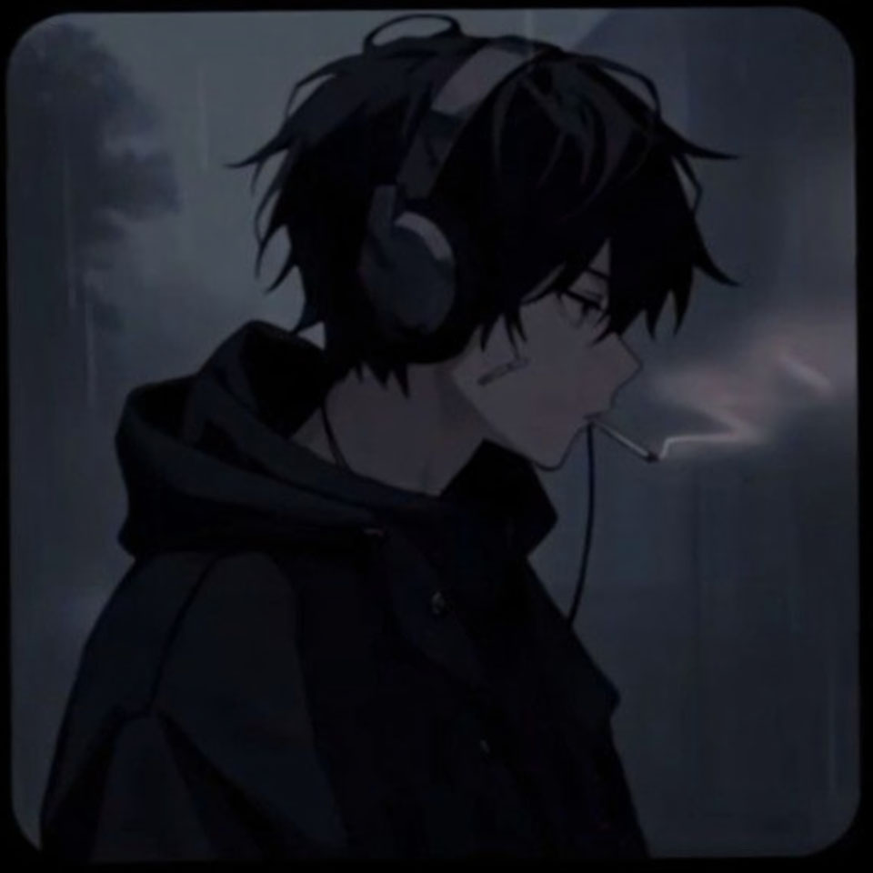 avatar anh anime nam buon den trang 960px 960px avatar 32