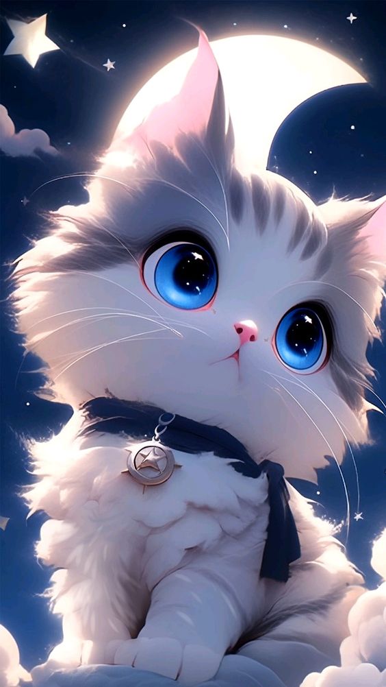 Hình nền mèo 3D cute 4K