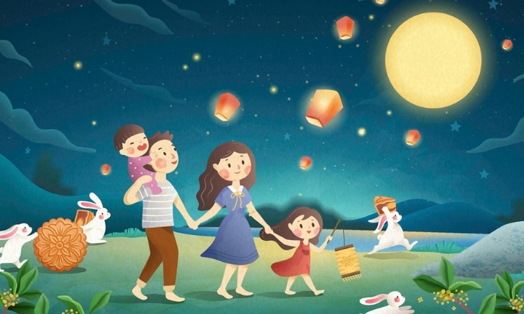 Không khí đêm hội Trung Thu