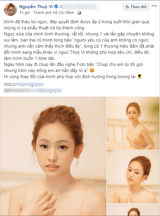 Còn gì bất ngờ hơn khi Thuý Vi tháo túi ngực, từ bỏ danh hiệu “hot girl ngực khủng” - 5
