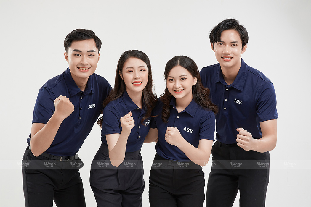 Áo phông đồng phục Subtle Polo màu xanh đen