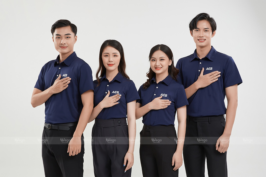 Áo thun phông đồng phục Subtle Polo màu xanh đen