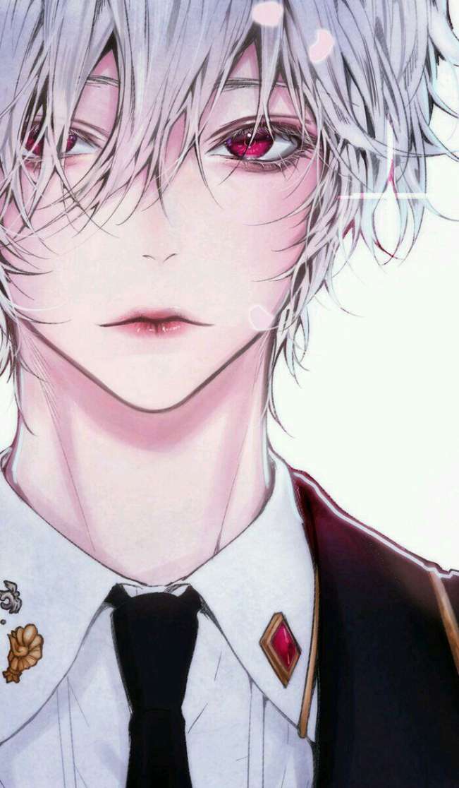 Hình ảnh anime nam ngầu tóc trắng