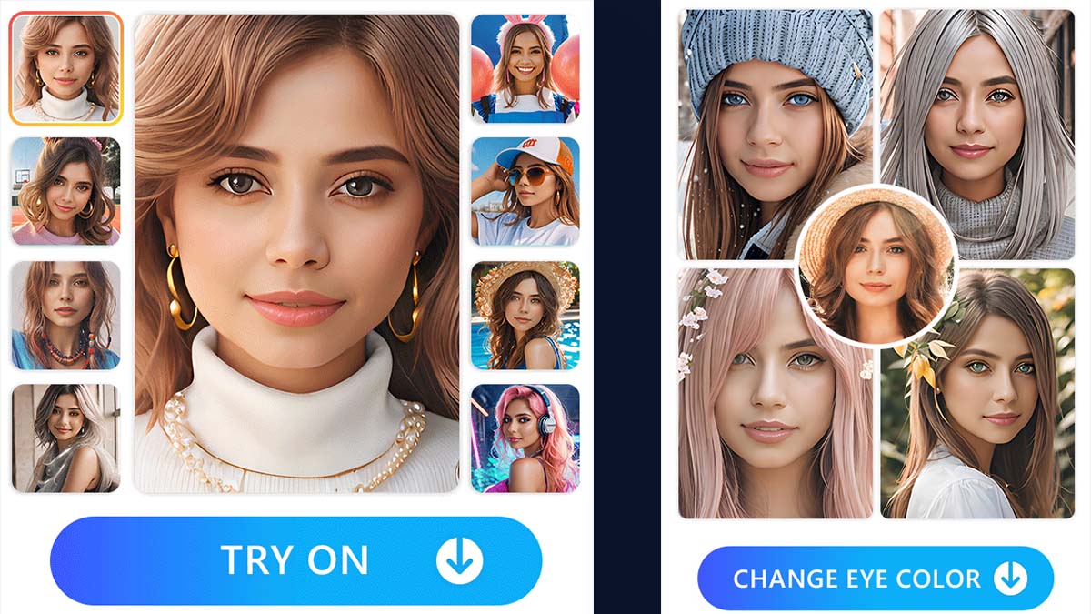App chỉnh tóc