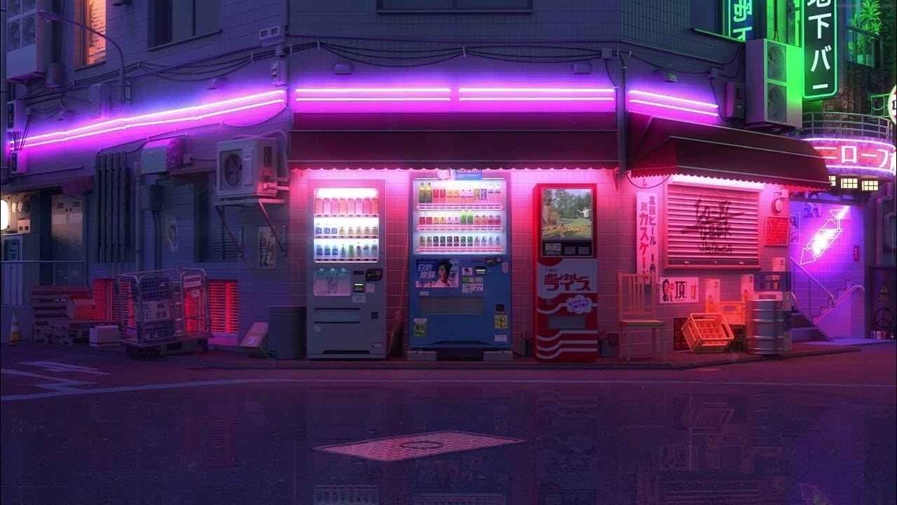 Ảnh lofi chill lấy khung cảnh 1 góc phố