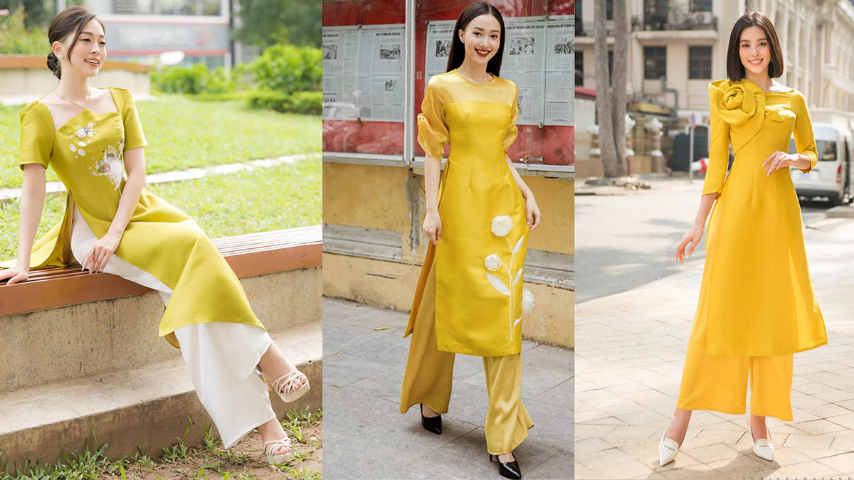Cách tạo dáng chụp ảnh áo dài đá chân