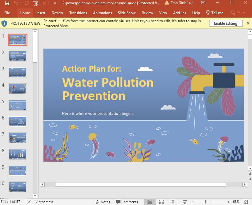 Powerpoint về ô nhiễm môi trường nước 4