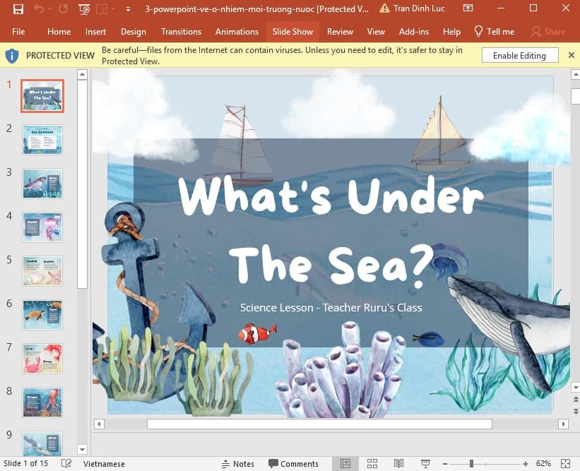 Powerpoint về ô nhiễm môi trường nước 6