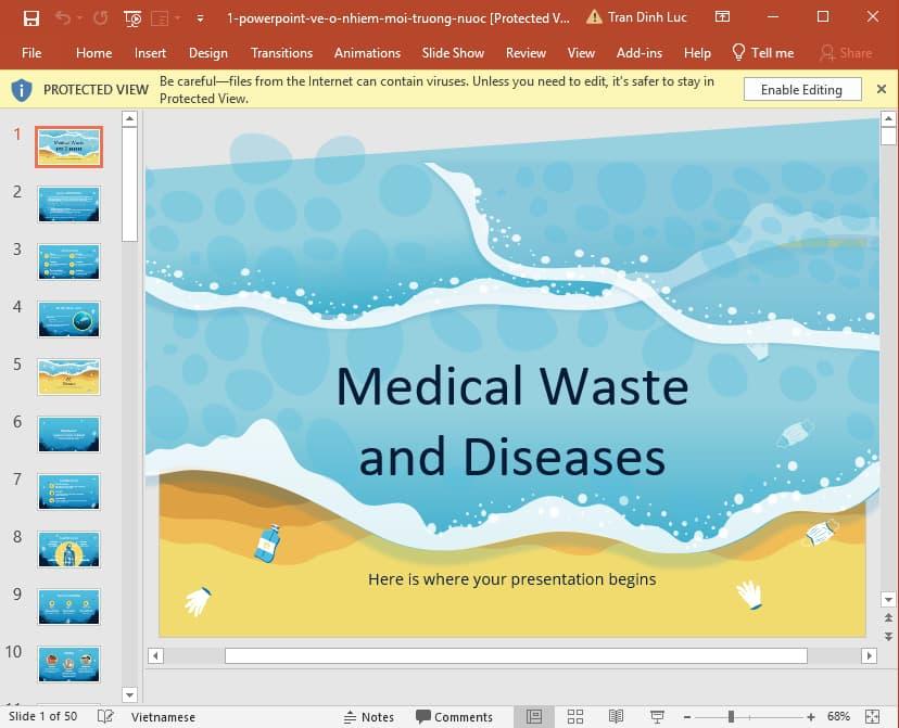 Powerpoint về ô nhiễm môi trường nước 2