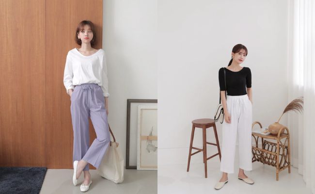 Quần ống rộng phối với giày gì trending 2024?