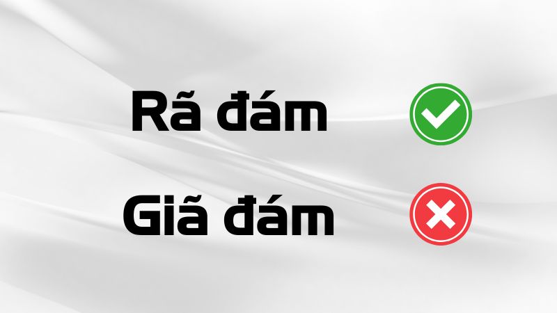 Rã đám hay giã đám đúng chính tả?