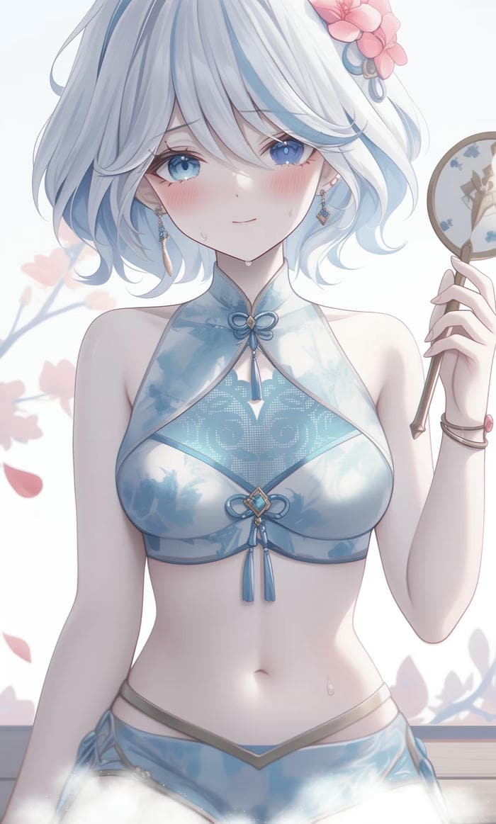 hình anime nữ ánh mắt cuốn hút