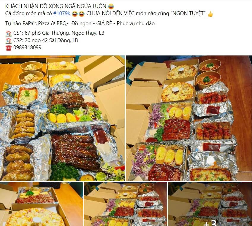 Mẫu bài viết quảng cáo quán ăn 3