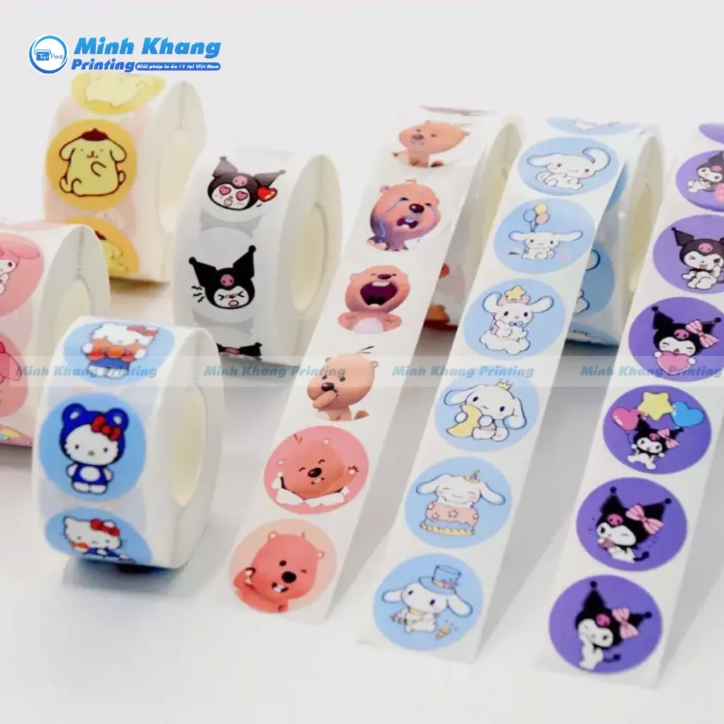Mẫu cuộn sticker hải ly hài hước & ngộ nghĩnh