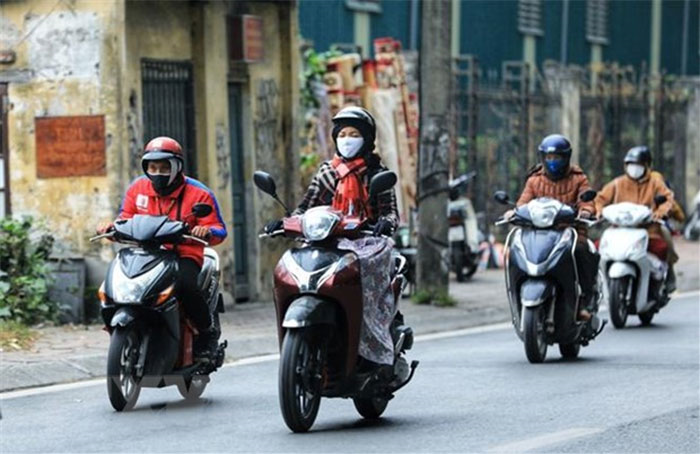 Gió mùa Đông Bắc mạnh ở khu vực Bắc Bộ và Bắc Trung Bộ