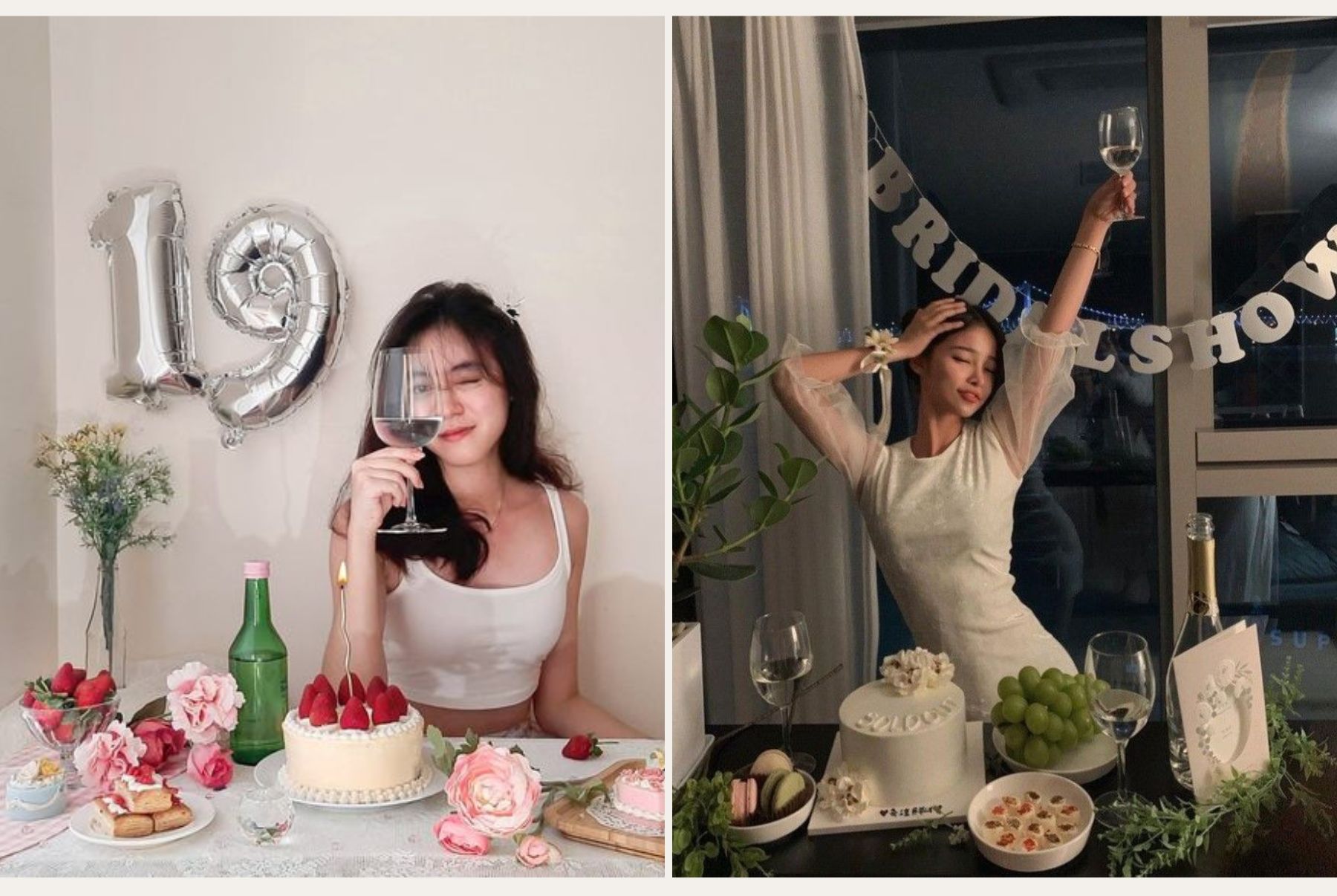 cách tạo dáng chụp ảnh với bánh sinh nhật
