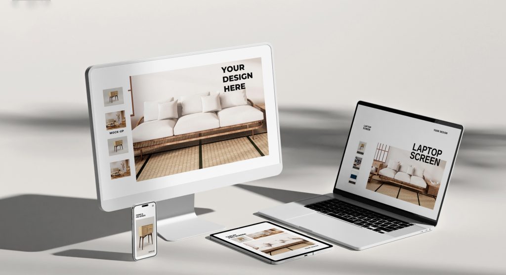 mockup website