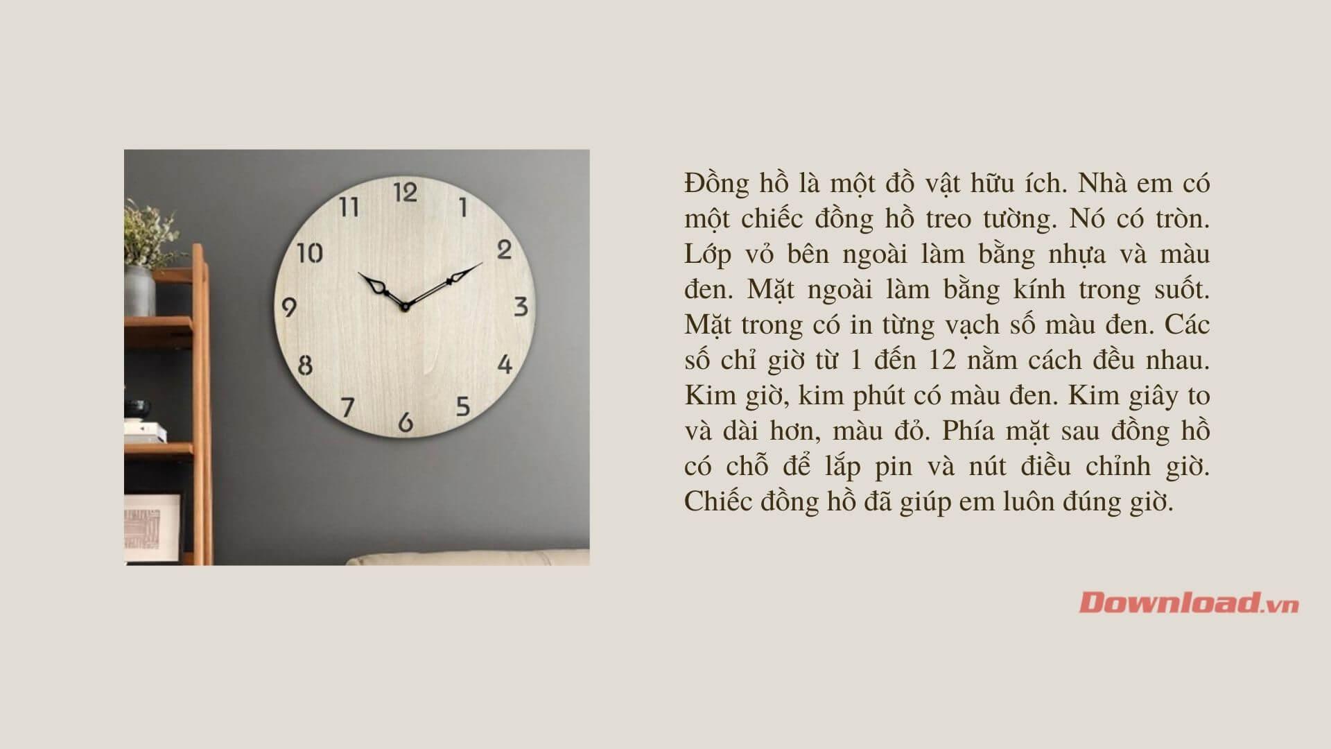 Tả đồng hồ