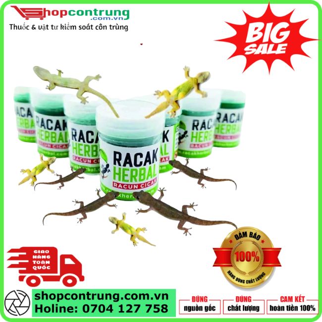 Thuốc diệt thằn lằn RACAK HERBAL 20gr