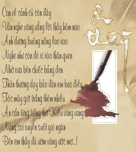 Những bài thơ hay về ngày nhà giáo