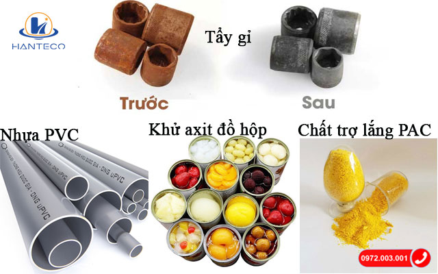ung dung cua hcl