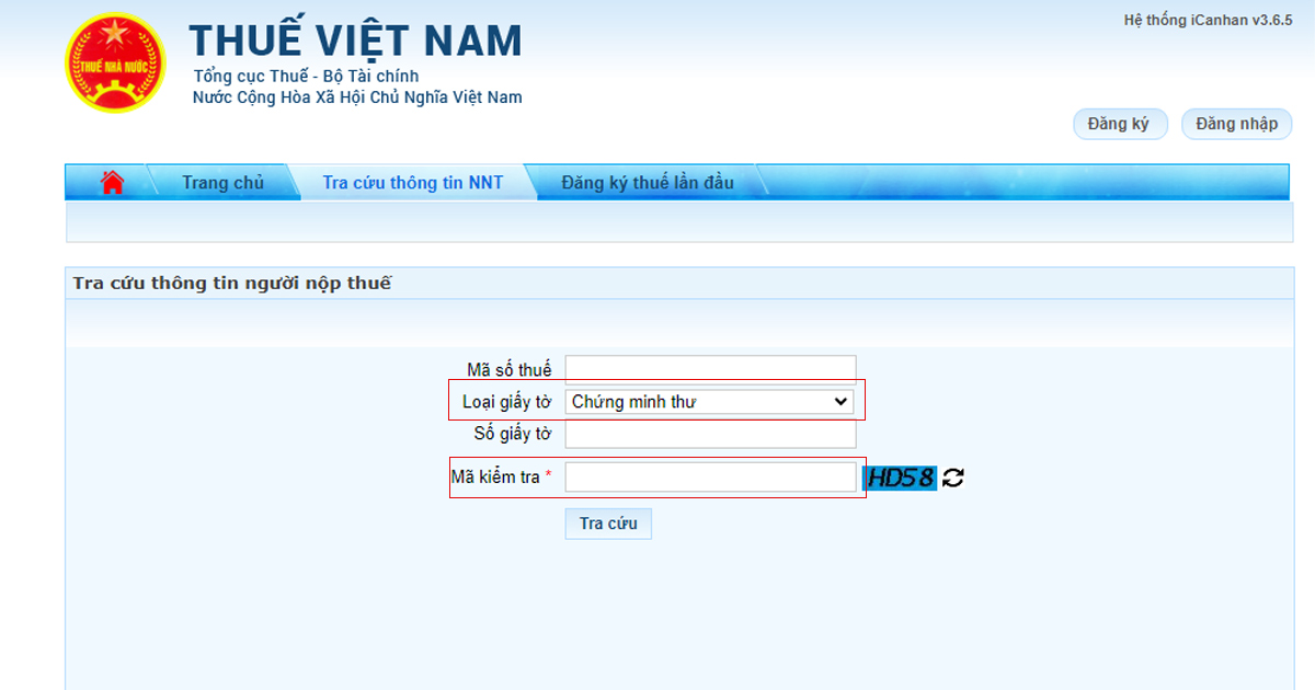 Hướng dẫn tra cứu Mã số thuế cá nhân bằng CMND và CCCD mới