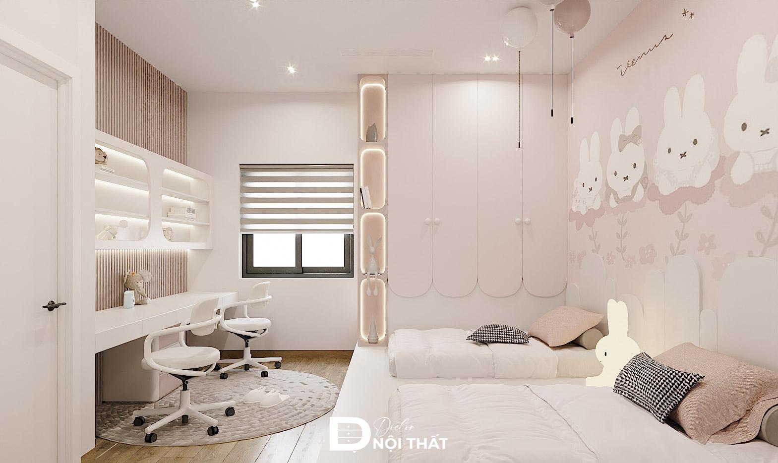 phòng ngủ cho bé gái 15 tuổi