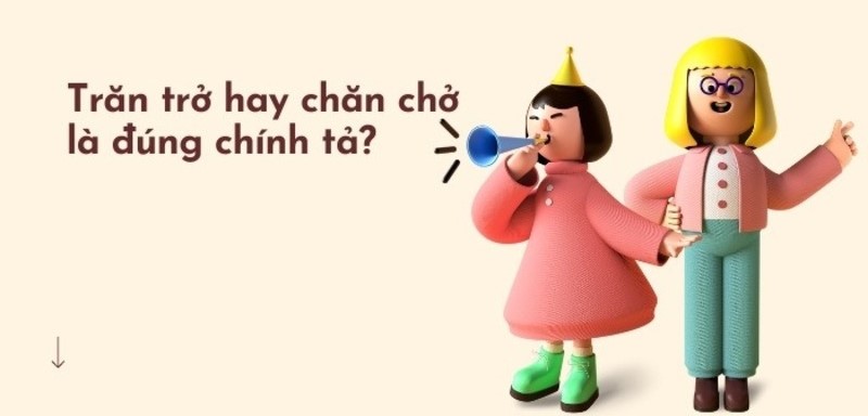 trăn trở hay chăn chở, từ nào đúng