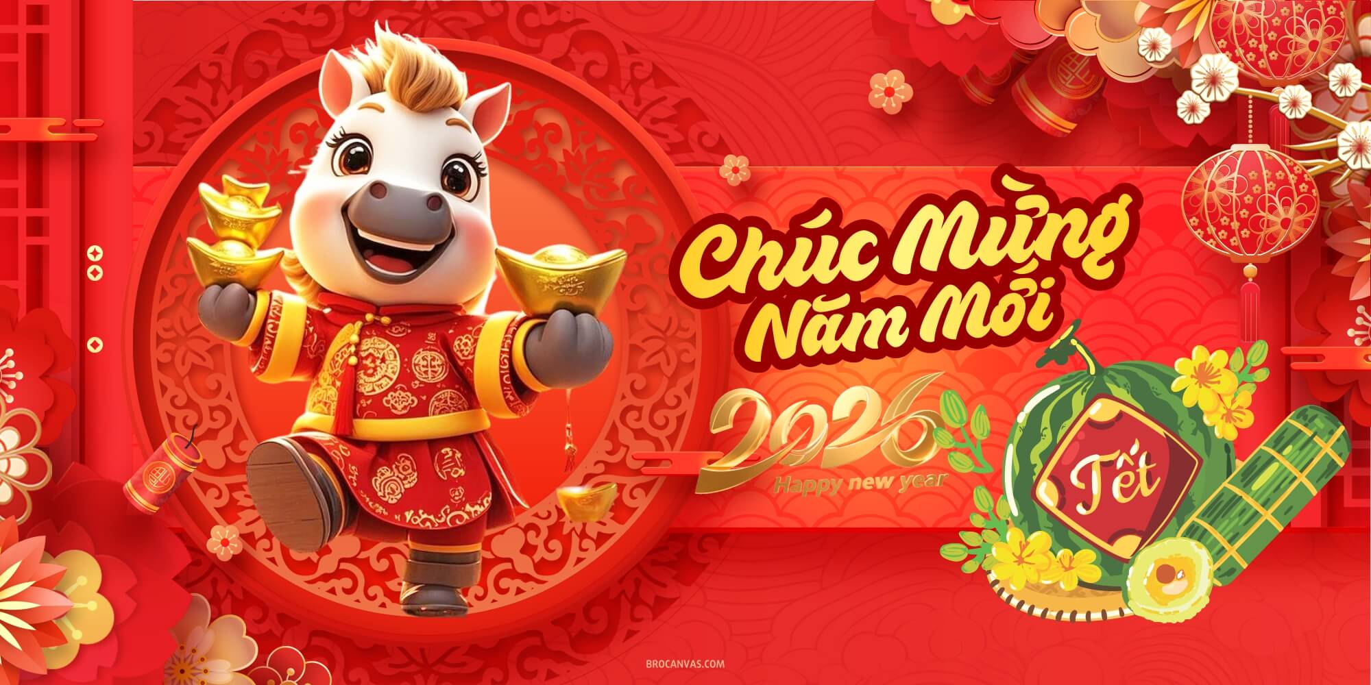 Ảnh nền chúc mừng năm mới 2026 đẹp