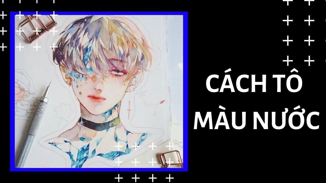 CÁCH VẼ ANIME BẰNG MÀU NƯỚC QUA CLIP VẼ CỦA TE.KA HI.KA