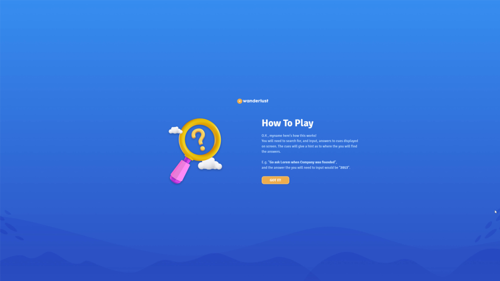 event secret question template by dot.vu