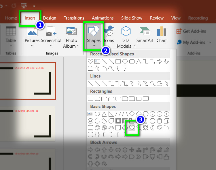 Cách Vẽ Hình Trong Powerpoint, Vẽ Hình 3D Trong Powerpoint