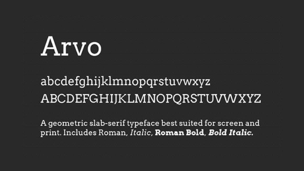 Kiểu font chữ Slab Serif