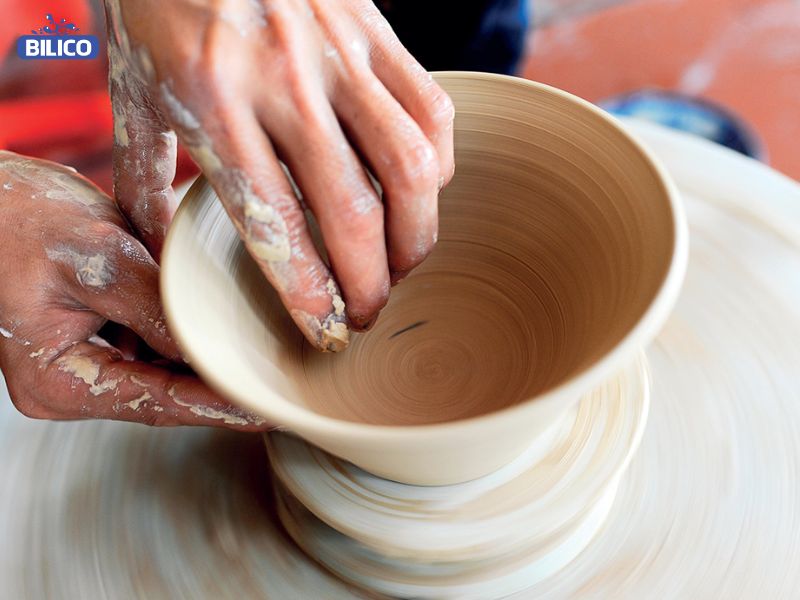 Trong ngành sản xuất gốm