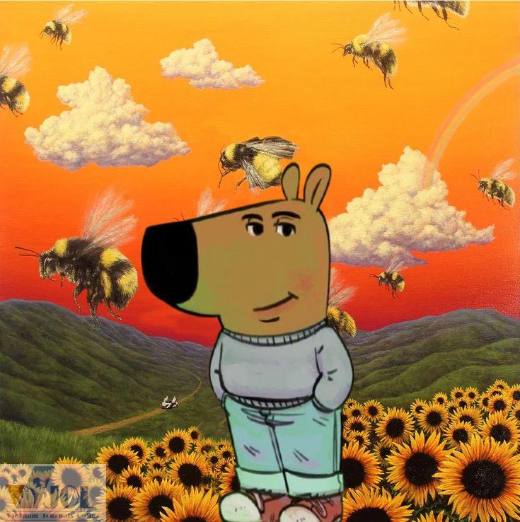 Chill guy nghiêm túc meme
