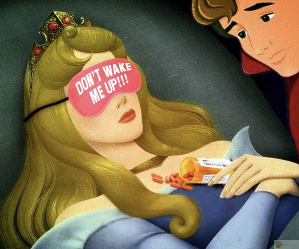 Ngủ mà cũng bị nói nhiều, công chúa mệt á