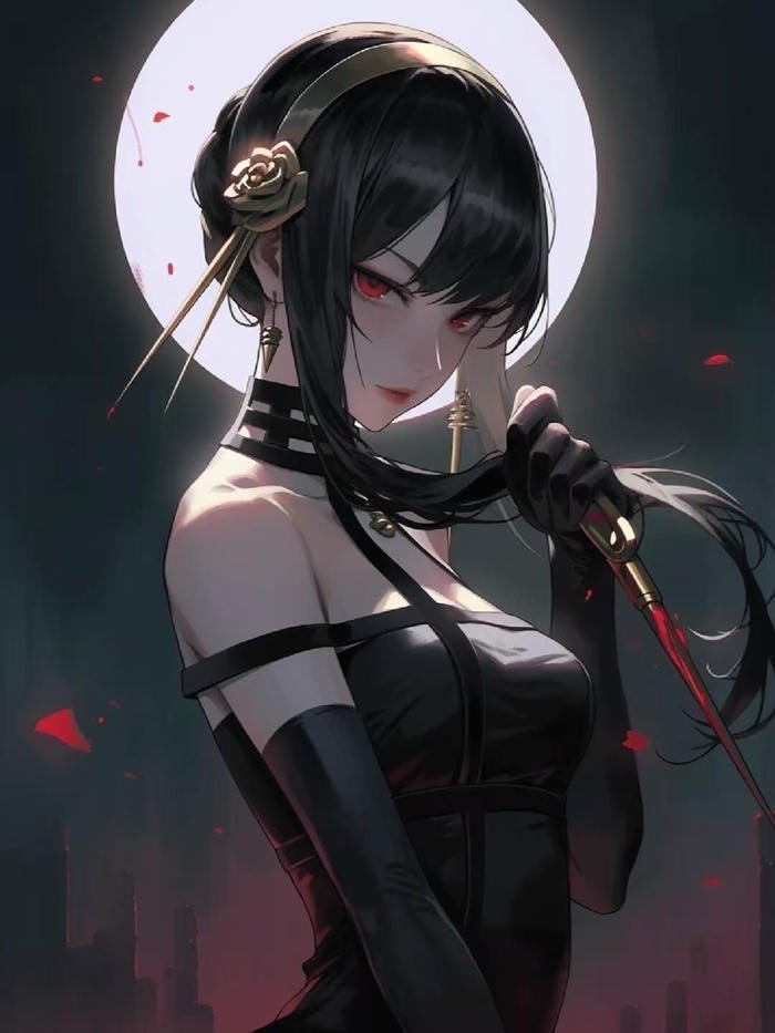 Yor Forger pose anime quyến rũ