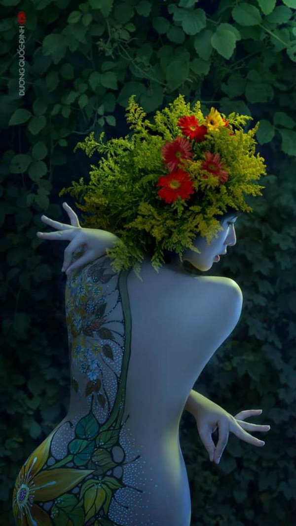 body painting26 - Mê mẩn chiêm ngưỡng Bộ ảnh nghệ thuật của Dương Quốc Định