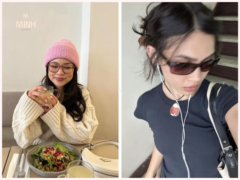 Đưa mặt nhìn xuống