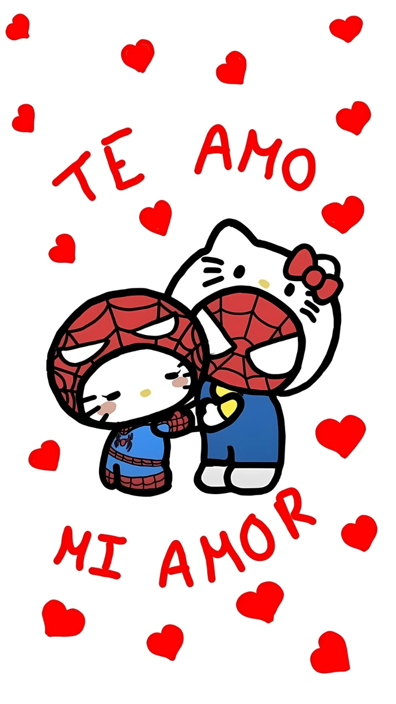 ảnh nền người nhện hello kitty nổi bật