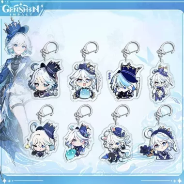 Móc khóa FURINA GENSHIN IMPACT game quà tặng chibi mica anime xinh xắn arcylic dễ thương
