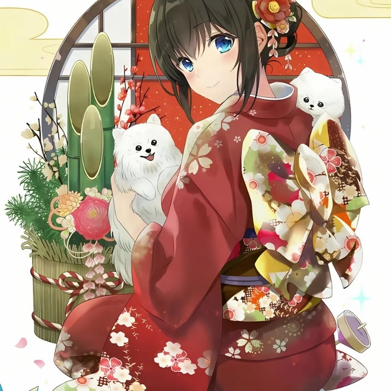 Avatar Tết năm mới cute anime
