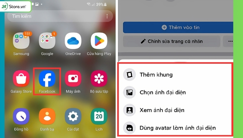 Cách tạo avatar Tết Facebook trên điện thoại