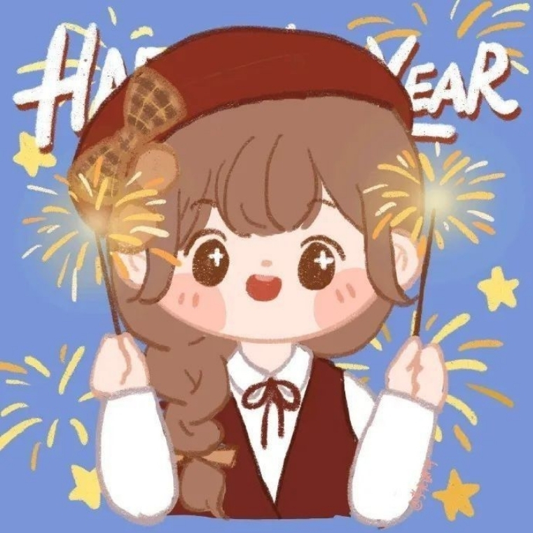 Avatar Tết nữ Happy New Year