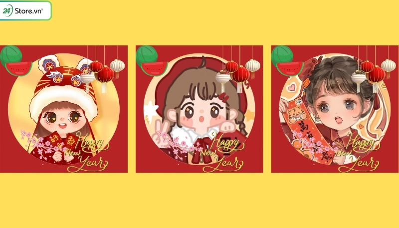 1099+ Ảnh Avatar Tết 2026 ĐẸP, CUTE, meme độc đáo nhất